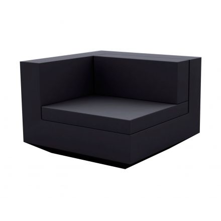 Vela Sofa Mod Derecho  de Vondom color basic negro