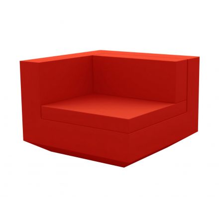 Vela Sofa Mod Derecho  de Vondom color basic rojo