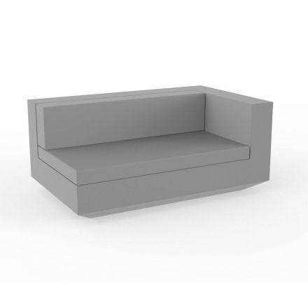 Vela Sofa Mod Izquierdo Xl  de Vondom color basic acero