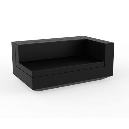 Vela Sofa Mod Izquierdo Xl  de Vondom color basic negro