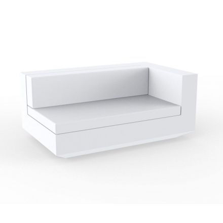 Vela Sofa Mod Izquierdo Xl  de Vondom color lacado brillo blanco