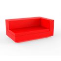 Vela Sofa Mod Izquierdo Xl  de Vondom color lacado brillo rojo