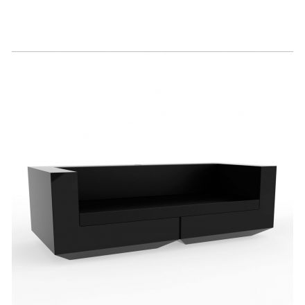 Vela Sofa  de Vondom color lacado brillo negro