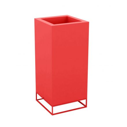 Vela Cubo Alto  de Vondom color lacado brillo rojo