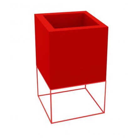 Vela Nano Cubo  de Vondom color lacado brillo rojo