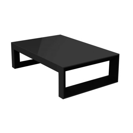 Frame Mesa Sofa  de Vondom color lacado brillo negro