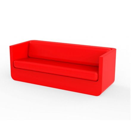 Ulm Sofa  de Vondom color lacado brillo rojo