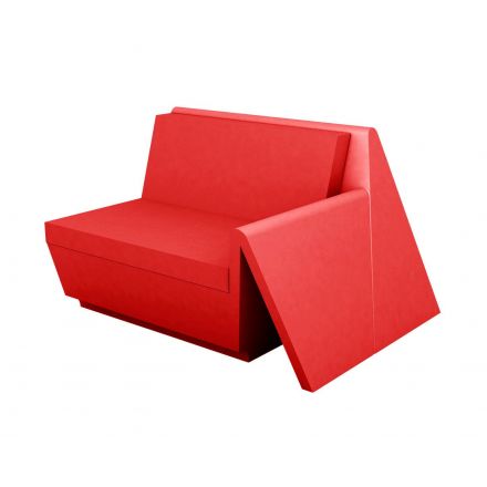 Rest Sofa Mod Izquierdo  de Vondom color basic rojo