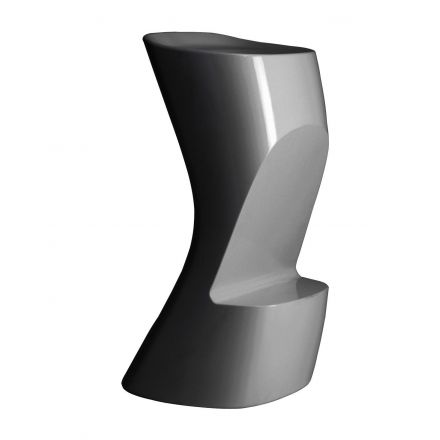 Moma Taburete  de Vondom color lacado brillo antracita