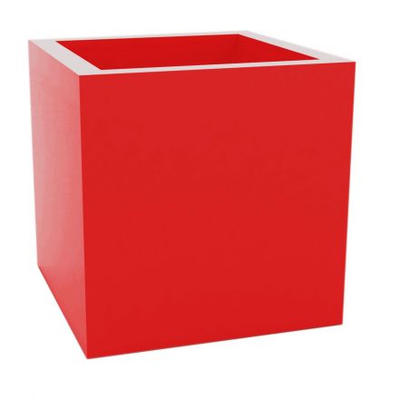 Cubo  de Vondom color lacado brillo rojo