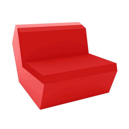 Faz Sofa Mod Central de Vondom color lacado brillo rojo