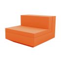 Vela Sofa Mod Central  de Vondom color basic naranja
