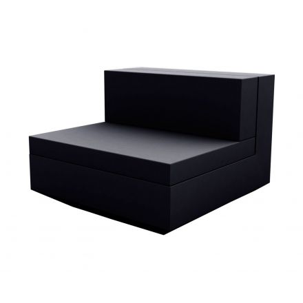 Vela Sofa Mod Central  de Vondom color basic negro