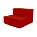 Vela Sofa Mod Central  de Vondom color basic rojo