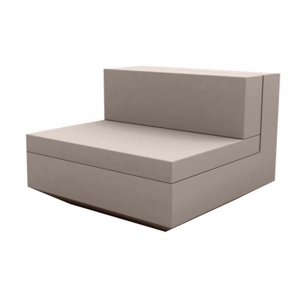 Vela Sofa Mod Central  de Vondom color basic taupé