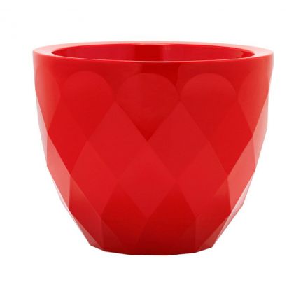 Vases Macetero  de Vondom color lacado brillo rojo