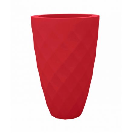 Vases Macetero  de Vondom color basic rojo
