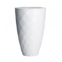 Vases Macetero  de Vondom color lacado brillo blanco