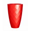 Vases Macetero  de Vondom color lacado brillo rojo