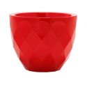 Vases Nano Macetero  de Vondom color lacado brillo rojo