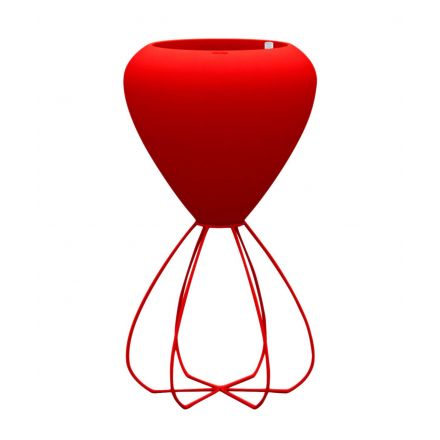Spaghetti Macetero  de Vondom color basic rojo