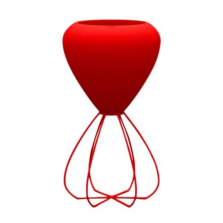 Spaghetti Macetero  de Vondom color basic rojo