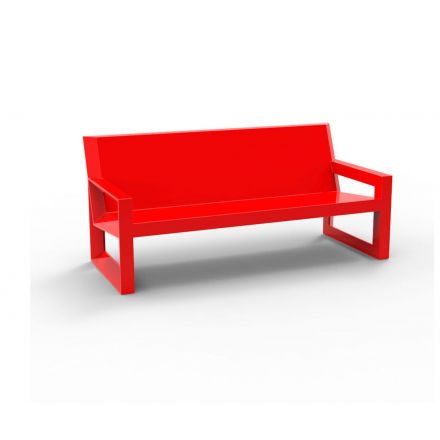 Frame Sofa  de Vondom color lacado brillo rojo