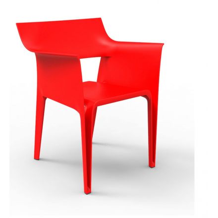La Pedrera Silla  de Vondom color basic rojo