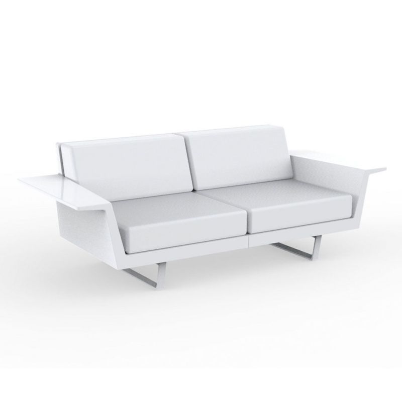 Delta Sofa 2 Plazas de Vondom color lacado brillo blanco