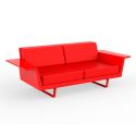 Delta Sofa 2 Plazas de Vondom color lacado brillo rojo