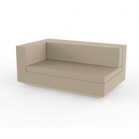 Vela, sofá modulo derecho XL, bello, grande y elegante