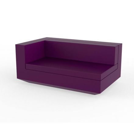 Vela Sofa Mod Derecho Xl  de Vondom color basic plum