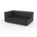 Vela Sofa Mod Derecho Xl  de Vondom color lacado brillo antracita