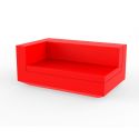 Vela Sofa Mod Derecho Xl  de Vondom color lacado brillo rojo