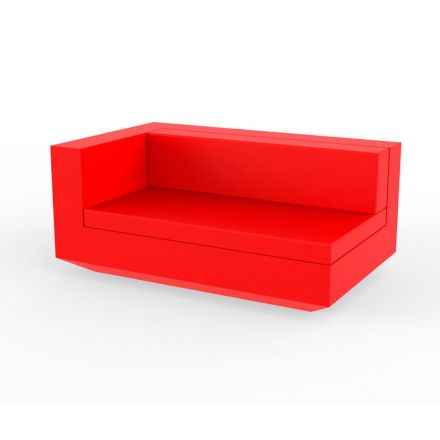 Vela Sofa Mod Derecho Xl  de Vondom color lacado brillo rojo