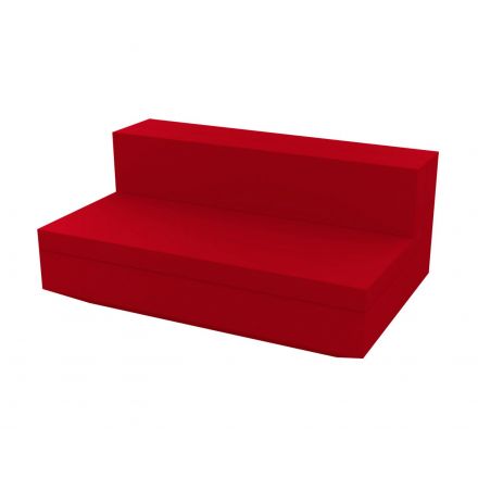 Vela Sofa Mod Central Xl  de Vondom color basic rojo