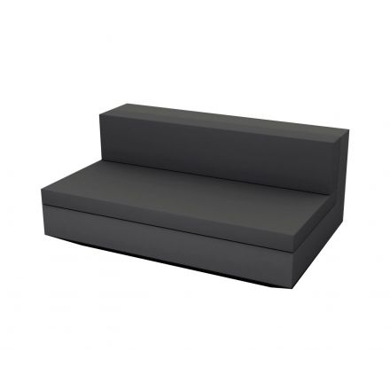 Vela Sofa Mod Central Xl  de Vondom color lacado brillo antracita