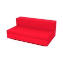Vela Sofa Mod Central Xl  de Vondom color lacado brillo rojo