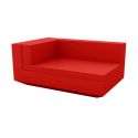 Vela Sofa Mod Izquierdo Chaise Longue  de Vondom color lacado brillo rojo