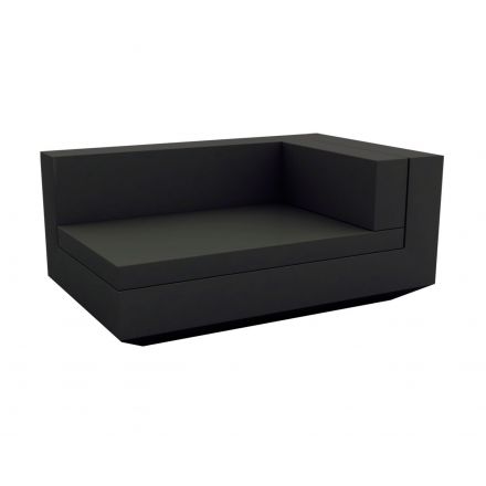 Vela Sofa Mod Derecho Chaise Longue  de Vondom color lacado brillo negro