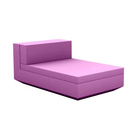 Vela Sofa Mod Central Chaise Longue  de Vondom color basic plum