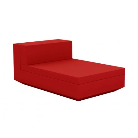Vela Sofa Mod Central Chaise Longue  de Vondom color basic rojo