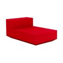 Vela Sofa Mod Central Chaise Longue  de Vondom color lacado brillo rojo