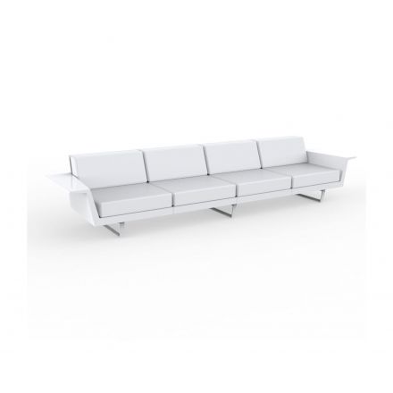 Delta Sofa 4 Plazas de Vondom color lacado brillo blanco