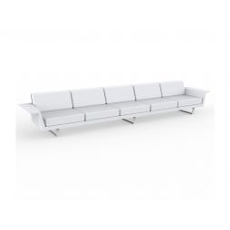 Delta Sofa 5 Plazas de Vondom color basic blanco