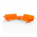 Delta Sofa 2 2 Esquina de Vondom color basic naranja