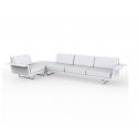 Delta Sofa Der 3 1 Esquina de Vondom color basic blanco
