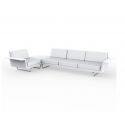 Delta Sofa Der 3 1 Esquina de Vondom color lacado brillo blanco