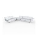 Delta Sofa Der 3 2 Esquina de Vondom color basic blanco