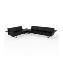 Delta Sofa Der 3 2 Esquina de Vondom color basic negro